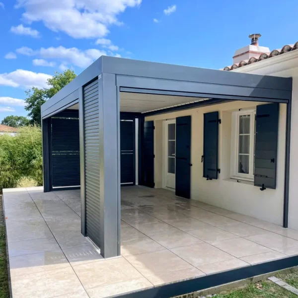 Terrasse sur plots Grès cérame paysagiste Chauché Sobelya (1)